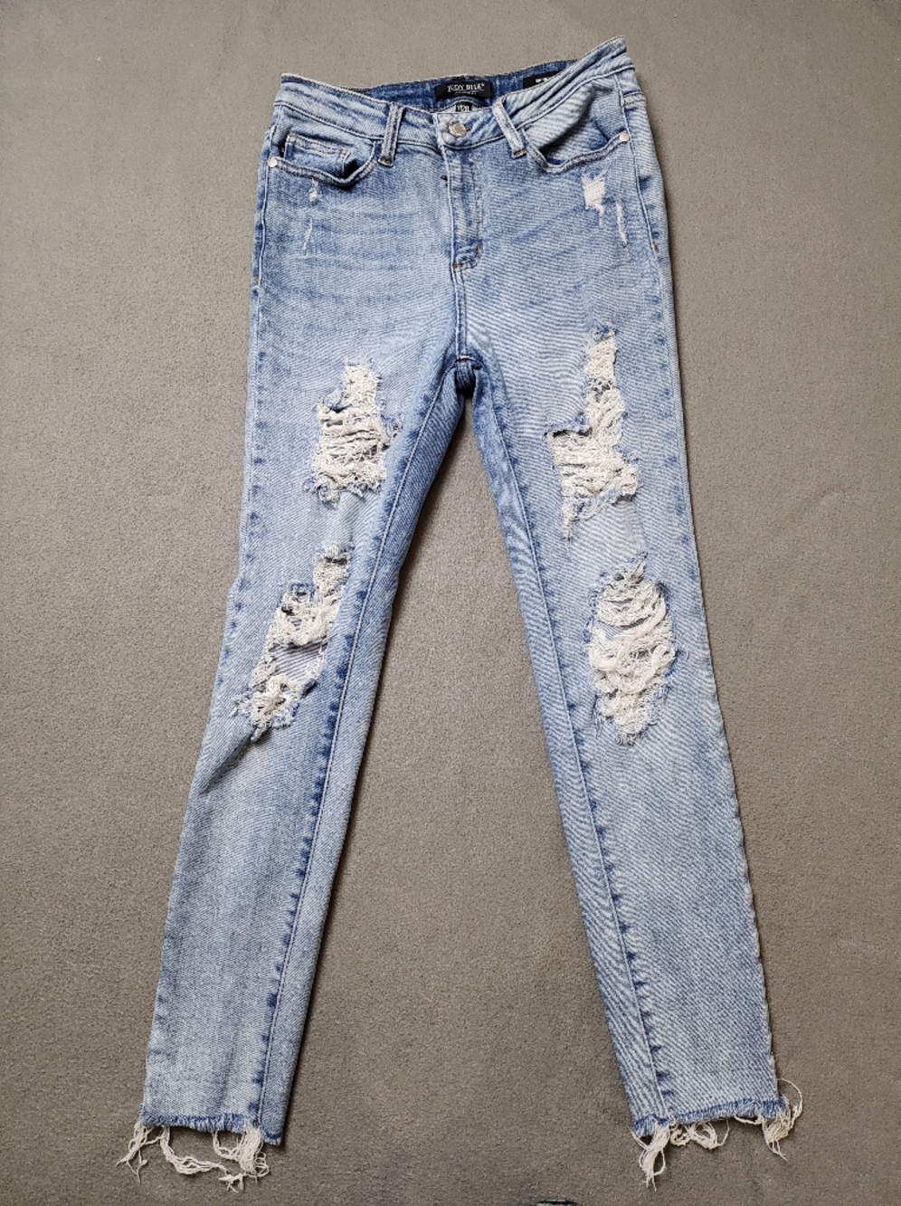 Judy Blue Womens Skinny Jean, Distrseed Sz 7 / 28